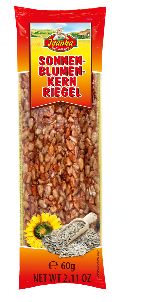 IVANKA CARAMEL SUNFLOWER SEEDS BAR 60G